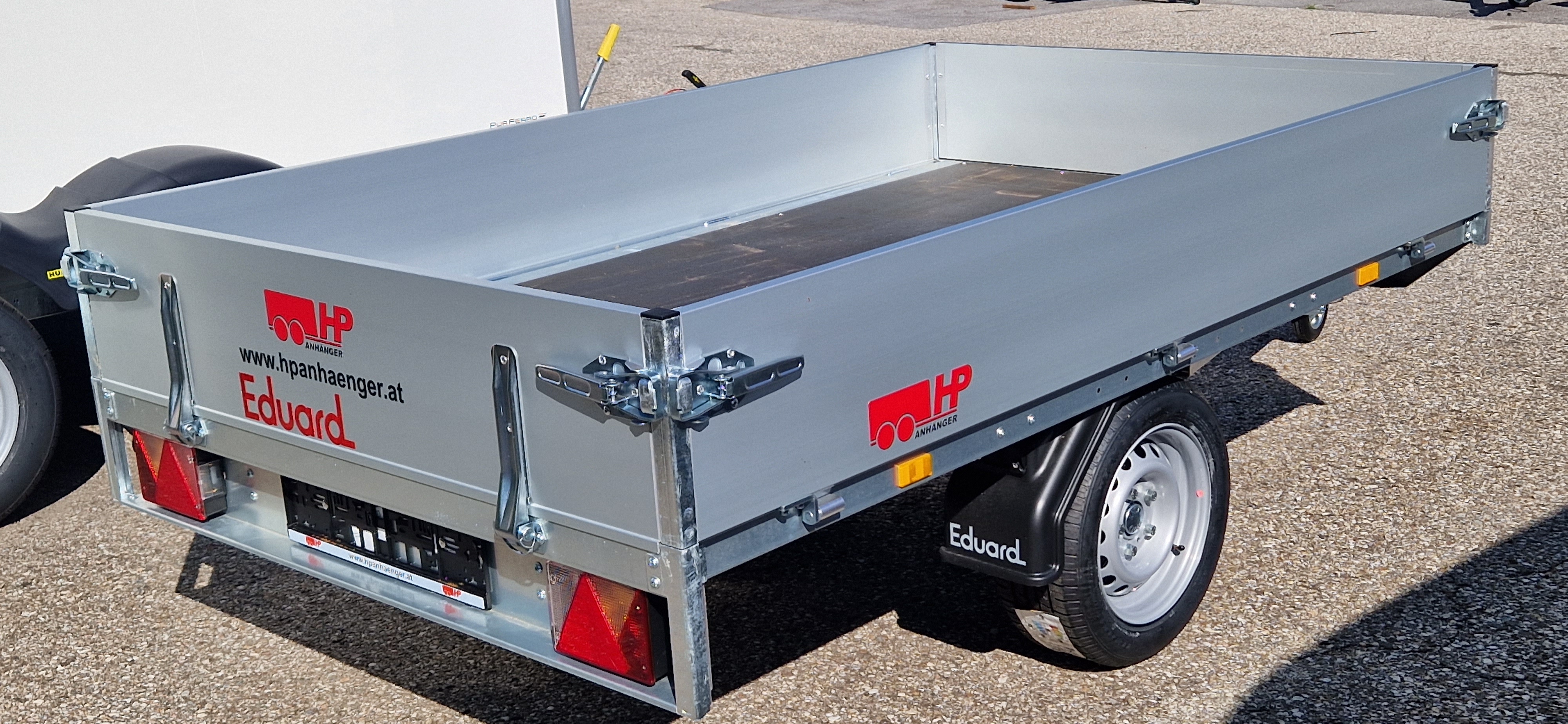 PKW-Anhänger, Hochlader, Eduard 2314 U, 2310 x 1450 x 300 mm, 750 kg ungebremst